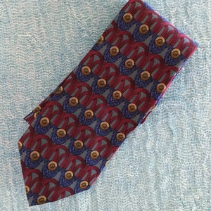 LDM Gray, Red, Blue and Yellow Necktie