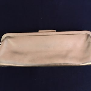 Vintage Ann Taylor Gold Leather Clutch
