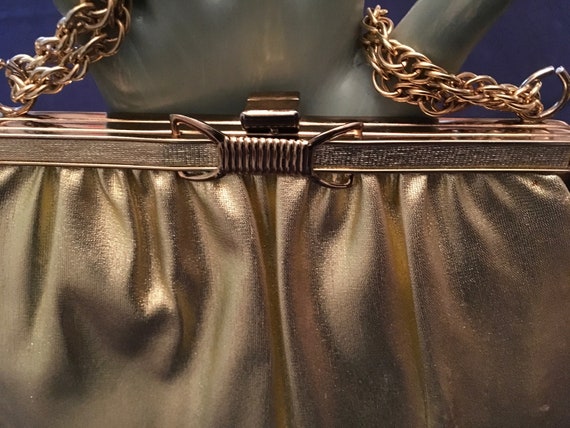 Ande Gold Lame Evening Bag - image 7