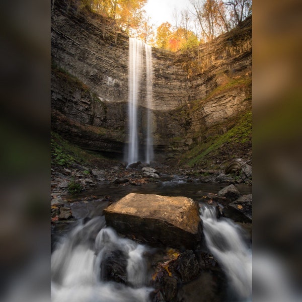 Waterfall Print / Waterfall Canvas / Waterfall Photo / Photography / Tews Falls Photo Print / Canada Art