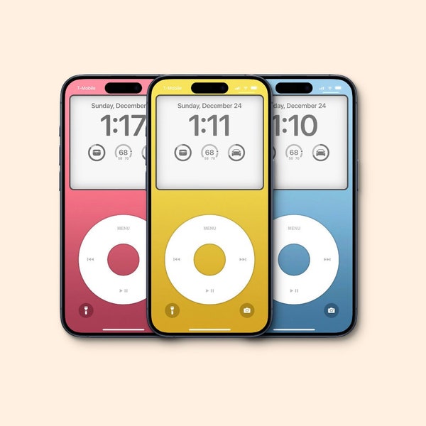iPhone LockScreen Classic iPod Wallpaper Pack [3 HD Images]
