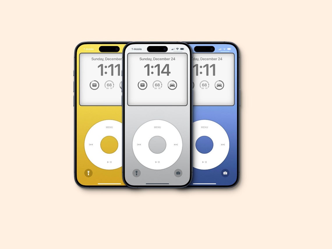 IPhone Lockscreen Classic Ipod Wallpaper Pack [3 HD Images] - Etsy