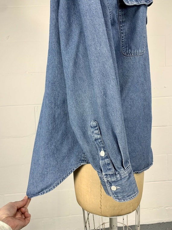 Vintage 1980's Women's Western Stonewash Blue Den… - image 7