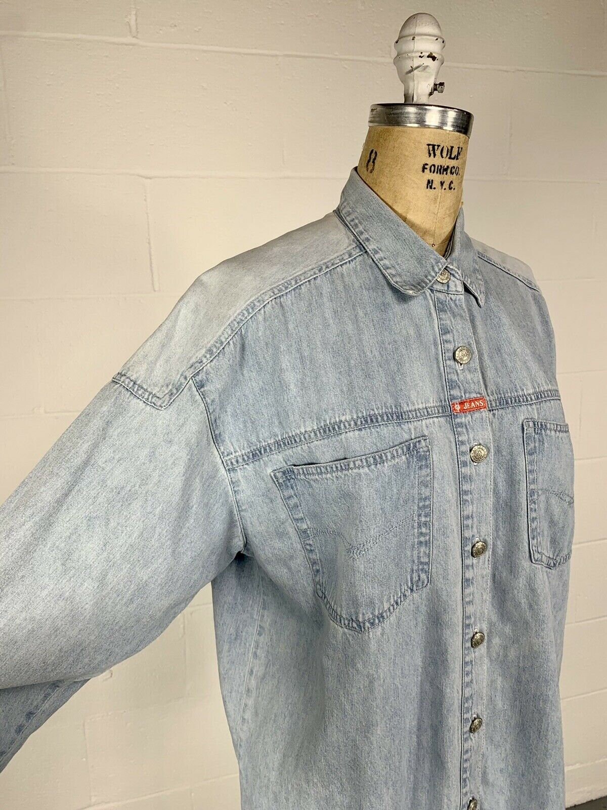 Vintage 1980's Women's Light Wash Western Chambray | Etsy