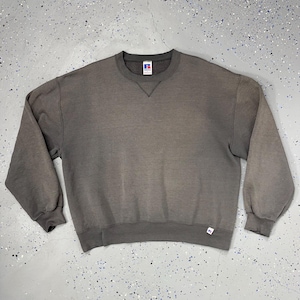 トップス 80s~ Russell Athletic sweat shirt USA Vintage 80's Russell Athletic USA Made Solid RED Crewneck