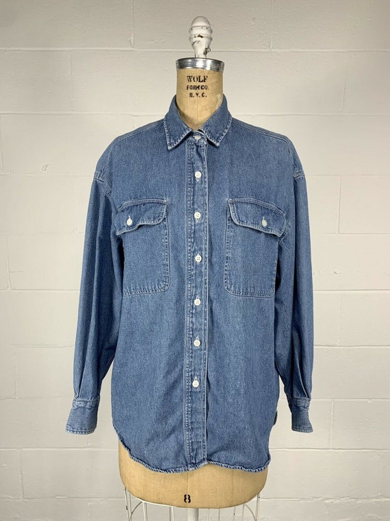 Vintage 1980's Women's Western Stonewash Blue Den… - image 2