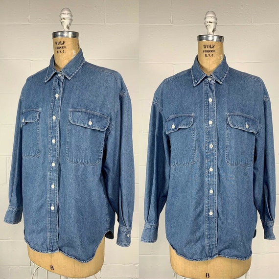 Vintage 1980's Women's Western Stonewash Blue Den… - image 1