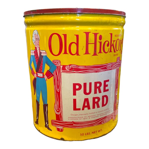 Pure Lard Tins Etsy