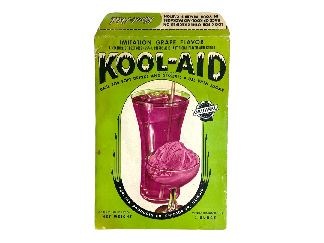 1951 Kool-aid Packet - Empty, Advertising, Imitation Grape Flavor