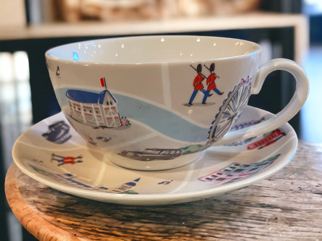Cath Kidston London Cup and Saucer Tea England English Etsy