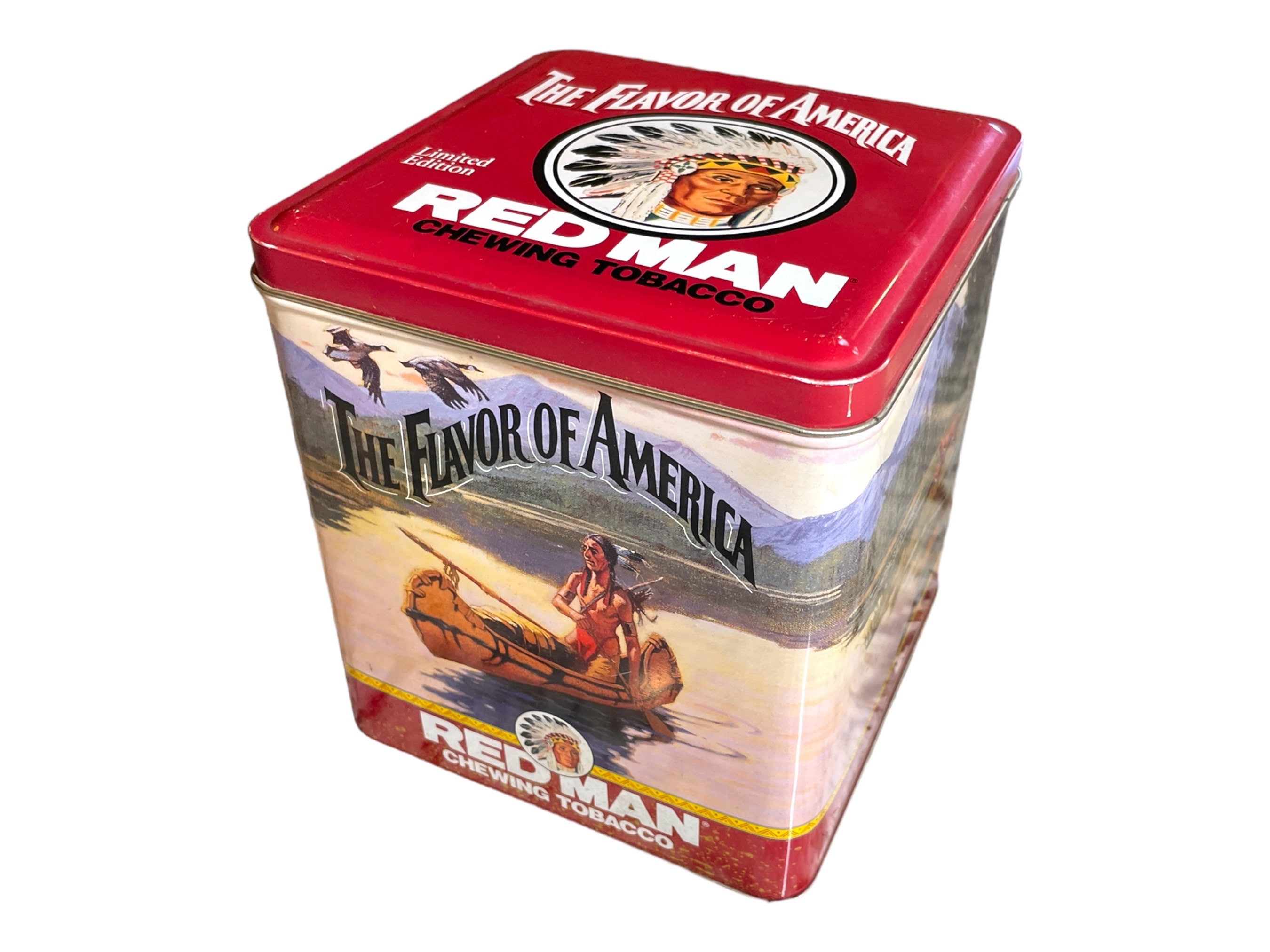 redman chewing tobacco flavors Red Man Long Cut Wintergreen Moist Snuff - 1.2 Oz 1990s the Flavor of America
