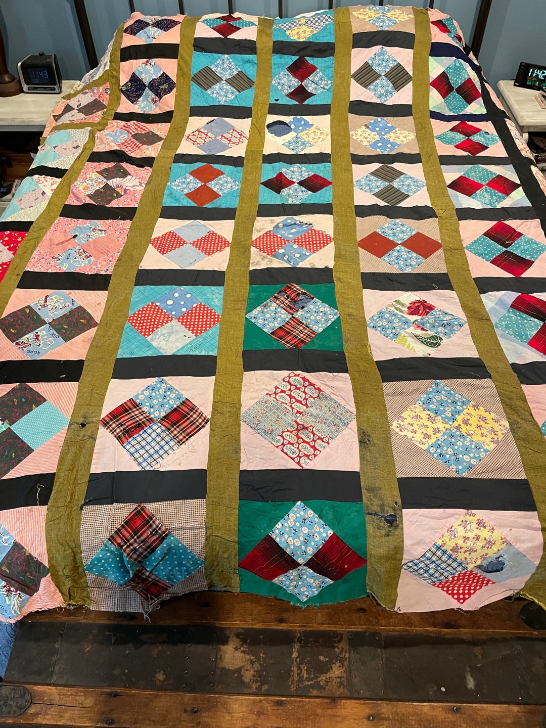 Vintage Checked Western Floral Dots Etc. Flour Feed Sack Etsy