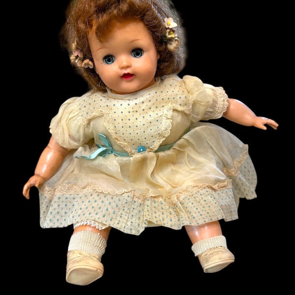 Ideal Doll - 1940s-50s - Blue Sleepy Eyes & Precious Outfit