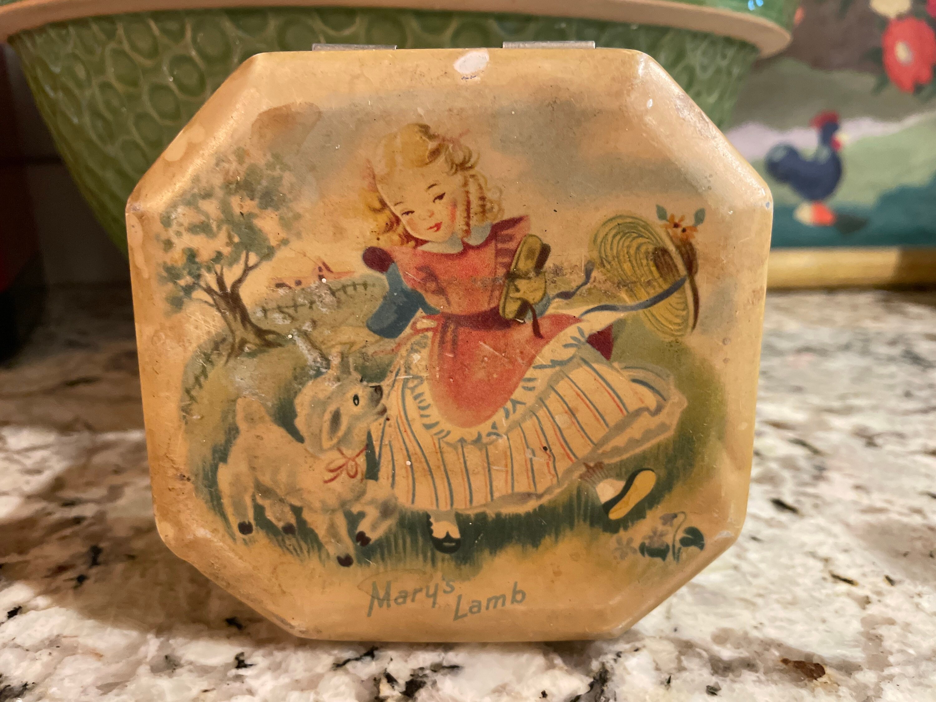 Mary's Lamb 1948 Tin Lithograph Made in England the Metal Etsy