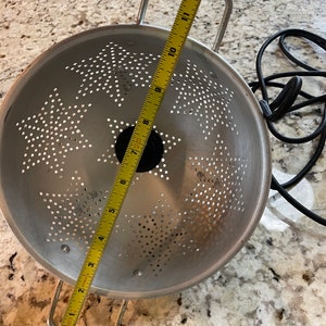 Star Colander Hanging Pendant Swag Light Lamp - Vintage Antique Retro ...