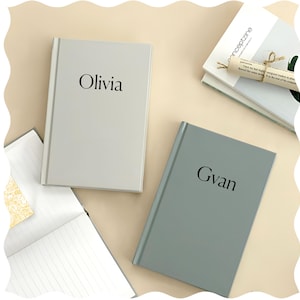 Cuaderno vegano más vendido: diario personalizado, bonito y organizativo, tamaño A5, 8,5 x 11 y 5 x 7, disponible para hombres y mujeres