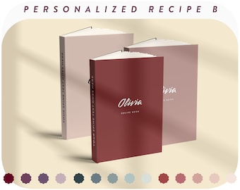 Custom Culinary Planner, Personalized Recipe Book, Handmade Kitchen Organizer, Perfect Gift for Home Chefs