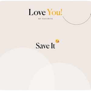 a white square with the words love you and a smiley face