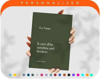 Personalized Paperback Notebook, Custom Journal Book, Journal Personalized For Women, Personalize Journal Notebook