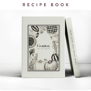 Personalized Recipe Book with Measurement Pages, Personalized Kitchen Planner, Custom Gift for Birthday Anniversary, Gift for Mom & Dad