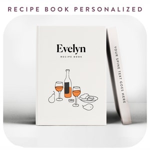 Agendador de culinária personalizado, livro de receitas personalizado, organizador de refeições artesanal, presente ideal para quem gosta de comida