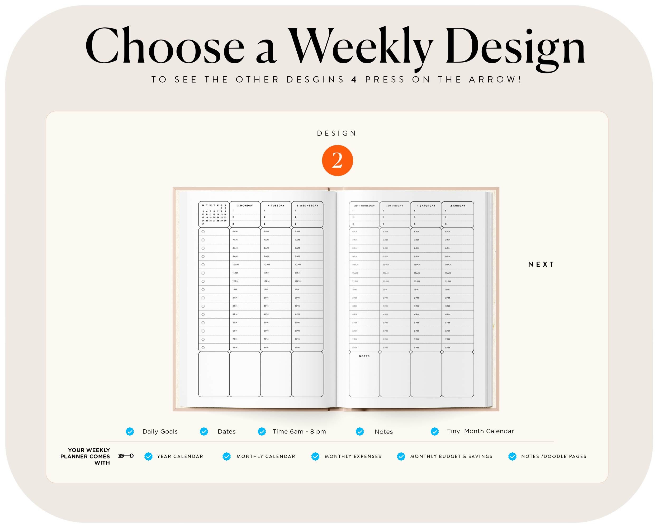 Personal Planner 2025-2026, Custom Weekly Organizer, Tailored Time ...