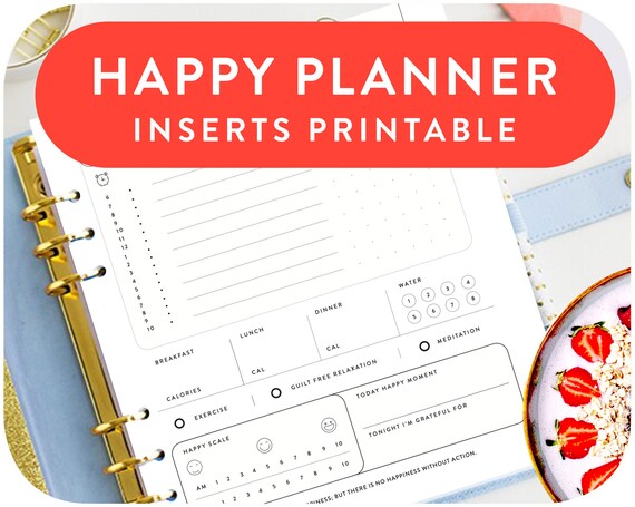 Undated Happy Planner Printable Productivity Planner Gratitude Journal Happiness Planner Positive Journal Happy Planner Insert Undated Happy Planner Printable Productivity Planner Gratitude Journal Happiness Planner Positive Journal Happy Planner Insert