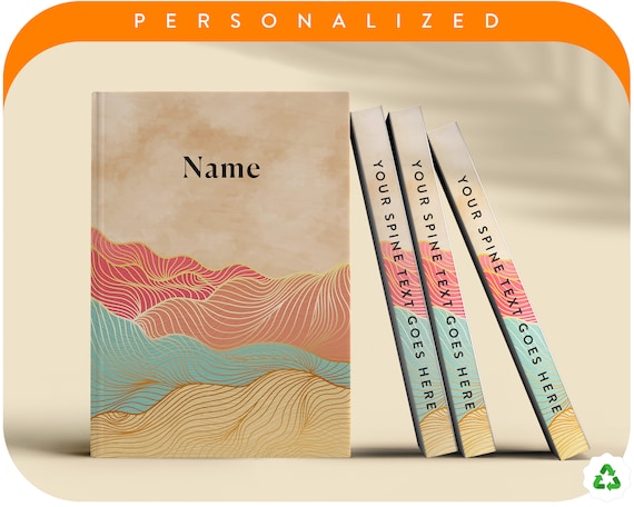 Personalized Notebook, Premium Japanese Custom Notebook with High-Quality Paper - Perfect for Personalization, Writing, and Gift Giving