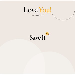 a white square with the words love you and a smiley face
