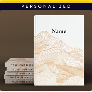 Personalized Vegan Journal: Recycled Paper Notebook (6x9)