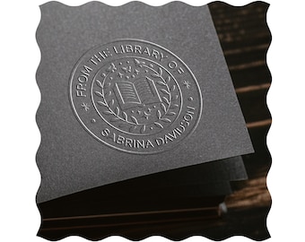 Custom Book Embosser: Personalized Library Stamp