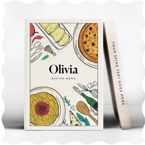 Libro de recetas, Ideas para regalos de boda, Regalos para la abuela, Regalo personalizado, Libro de cocina personalizado, Regalo de aniversario, Regalo para la esposa, Libro de recetas personalizado