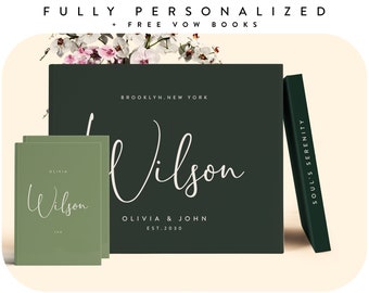 Personalized Wedding Guest Book: An Endearing Love Almanac To Hold Onto The Magic Of Your Wedding Day