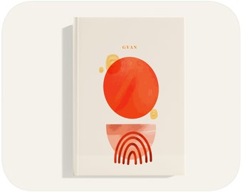 Personalized Hardcover Journal: Blush Custom Lined Notebook