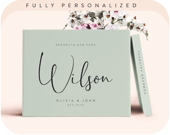 Personalized Wedding Guest Book: Polaroid Photo Album Alternative