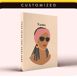 Black Owned Notebook, Black Girl Notebook Journal, Black Owned Shops, Personalized Notebook For Women, Personalised Notebook