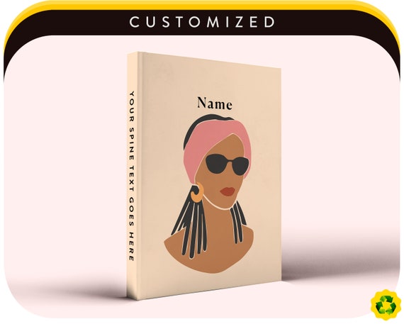 Personalized Black Girl Notebook: Custom Velvet Feel Journal