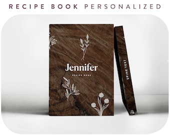 Cookbook Custom Recipes Book, Family Gift for mom, Personalize Chef Recipe Book, Blank Recipe Book, Anniversary Gift