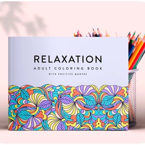 Adult Coloring Book | Relaxation And Stress Relief