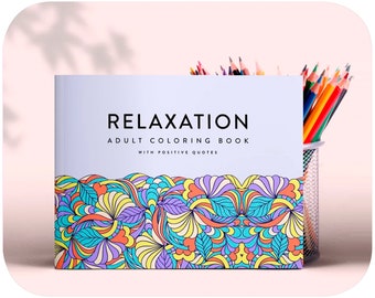 Adult Coloring Book | Relaxation And Stress Relief