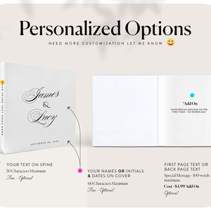 Personalized Wedding Guest Book: An Endearing Love Almanac To Hold Onto The Magic Of Your Wedding Day image 2