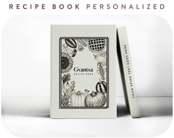 Custom Recipe Book Personalized Gift, Custom Recipe Organizer, Unique Food Lover's Gift