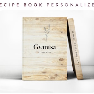 Personalized Recipe Journal, Custom Cookbook, Christmas Gift, Monogrammed Journal, Nana Recipe Journal, Custom Recipe Book