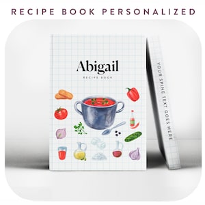 Personalized Meal Scheduler, Custom Recipe Organizer Book, Handcrafted Culinary Planner, Perfect Kitchen Gift