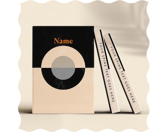 Custom Notebook: Personalized Journal, Recycled Paper, Velvet Feel