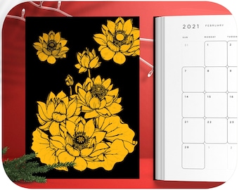 Personalized Daily Planner 2027 - 2028: Self-Care Gift