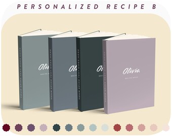 Personalized recipe book, Custom gift for birthday, grandma gift, customized gift for mom, mother in law