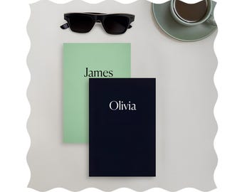 Cuaderno de notas con líneas, diario personalizado, cuaderno de notas con páginas en blanco, regalo personalizado, diario personalizado