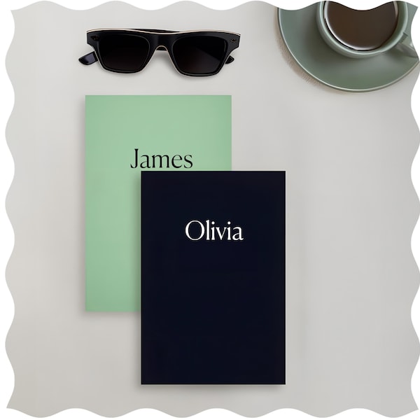 Personalized Notebook Journal, Custom Lined or Blank Pages