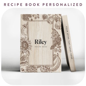 Birthday Custom Recipe Book Hardcover Softcover, Kitchen Recipe Cookbook, Family Recipes Bridal Shower wedding gift for her